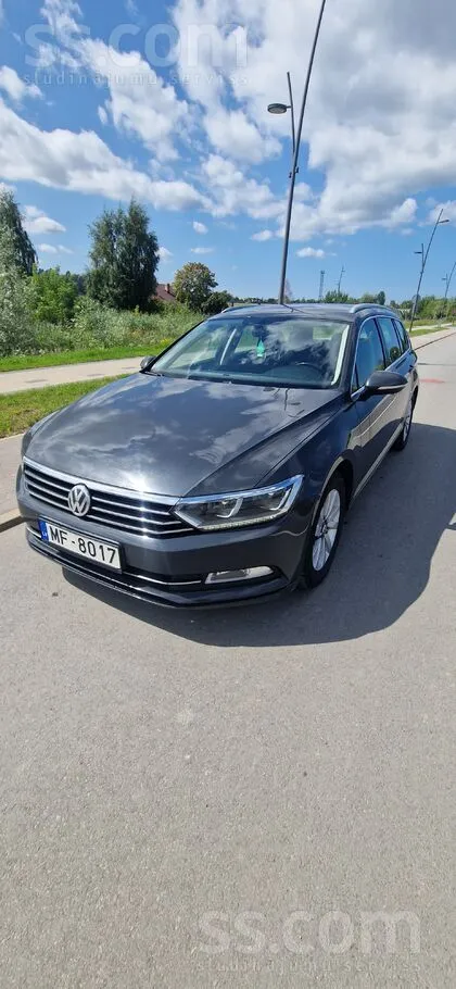 Pārdodu VW Passat B8, 2015.g. , 2.0 Tdi, 110kW (150zs), tumši pelēka krāsa,