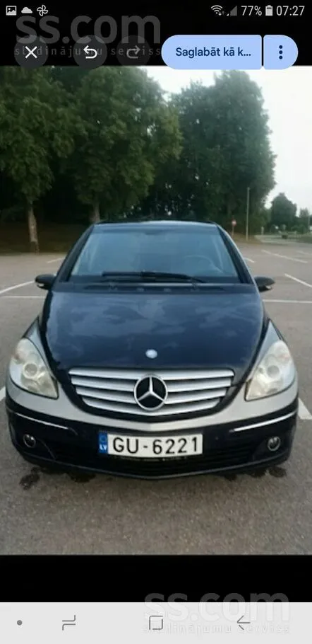 Mercedes Pārdod mercedes B-200. benzīns 2l. 2007gada. manuā