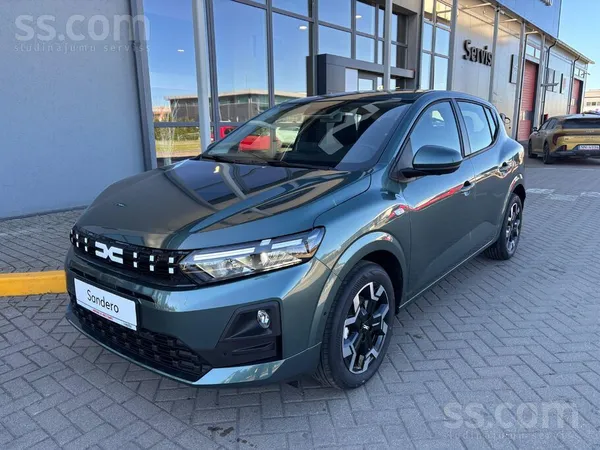 Jauns Dacia Sandero journey Eco-G 120. Automašīna aprīkota ar Easy pakotne (Automātiskās tuvās/tālās gaismas, daudzskatu kame ...