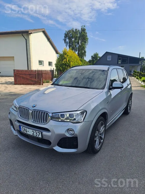 BMW BMW X3 3, 0 dīz. 2016.gada, M paket. Pilna komplek