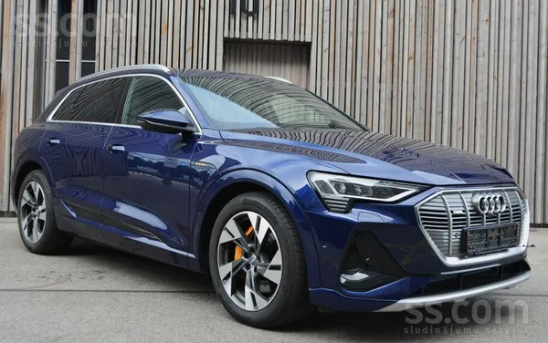 Audi E Tron Quattro 300Kw, S Line, Bang&olufsen, Navigacija High, kruiza kon