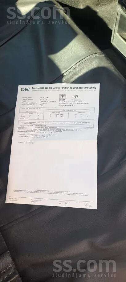 Volkswagen Pārdodu auto labā kārtībā ar svaigu Ta, Tīrs salon
