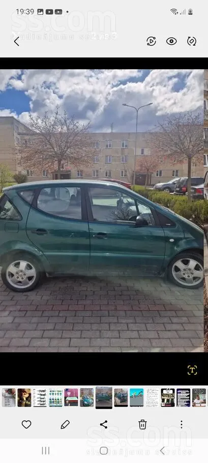 Mercedes Pardodu auto mercedes a 170 dizelis .tehnisa apska