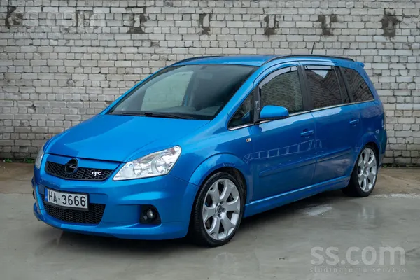 Opel Zafira Opc 2.0 benzīns/gāze 177 kW, 7 vietas. Jauna tehniskā apskate. J