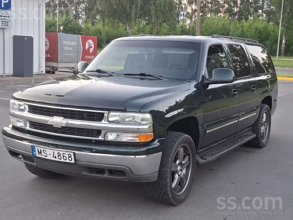 Chevrolet Suburban 5.3 Vortec V8 Lpg ļoti labā stāvoklī
Pārdodu Chevrolet Suburban 5.3 V8 ar jaunu gāzes iekārtu. 
Rāmis un ...