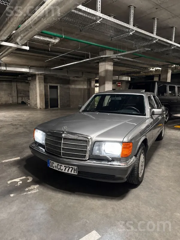 Mercedes Pārdodu leģendāro Mercedes-Benz W126, 1988. gada i